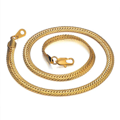 Hip Hop Goldkette für Herren – 8mm Curb Design