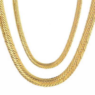 Hip Hop Goldkette für Herren – 8mm Curb Design