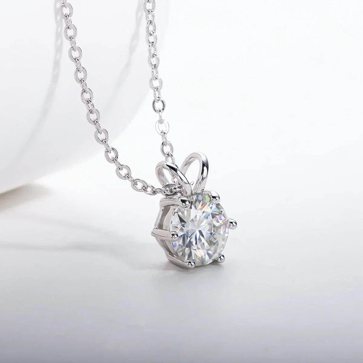 Diamond Shine – Solitäranhänger aus Sterling Silber
