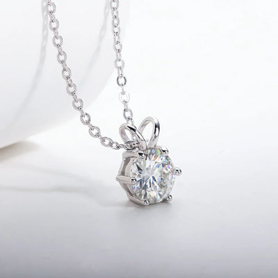 Diamond Shine – Solitäranhänger aus Sterling Silber