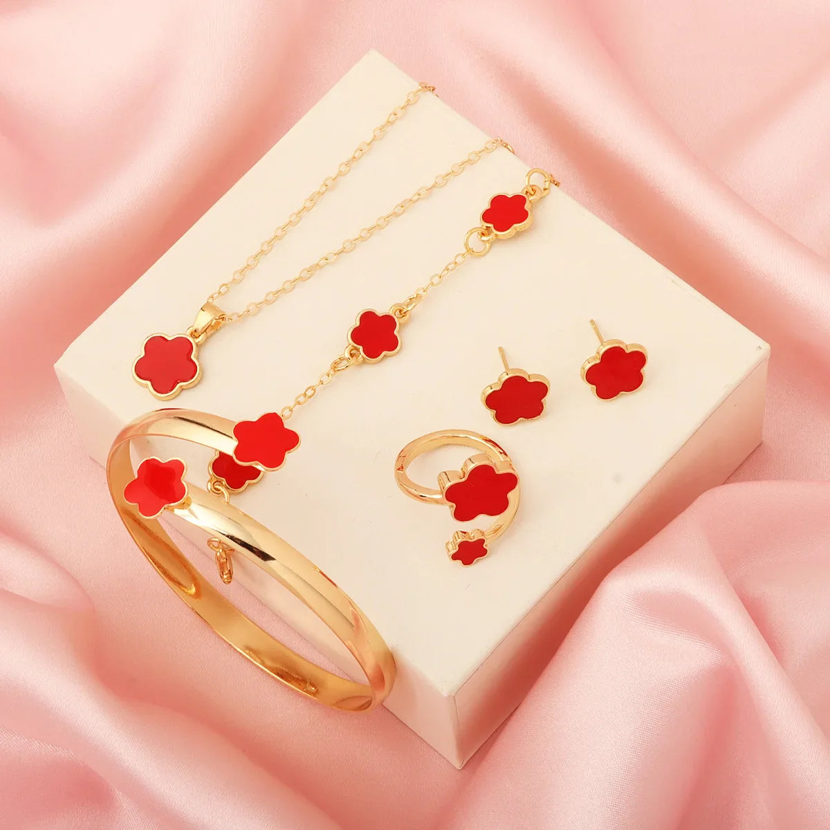 Glücksblumen Armband - Teil des 4-teiligen Schmucksets
