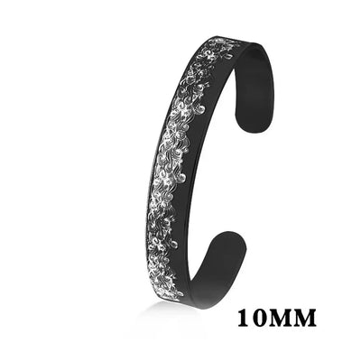 Minimalistisches Edelstahl-Manschettenarmband